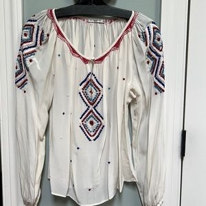 Mes Demoiselles Sz 36 MILA Silk Beaded embroidered blouse